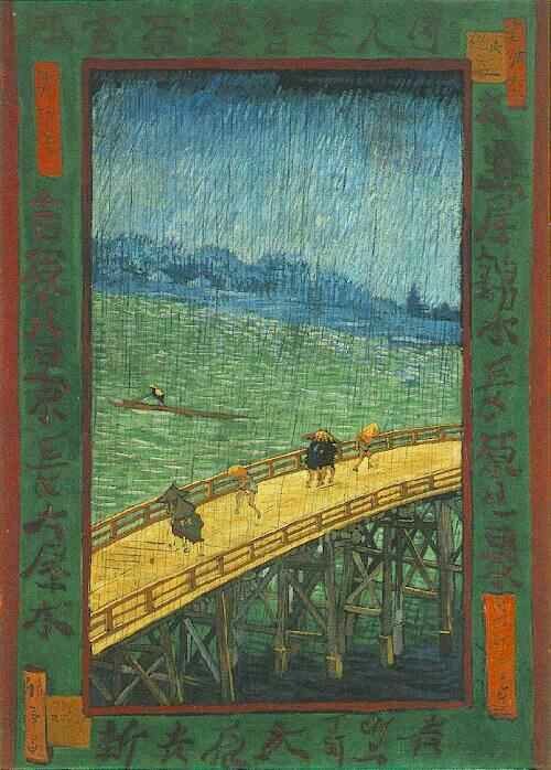  Ван Гог Мост в дождь по Хирошиги 